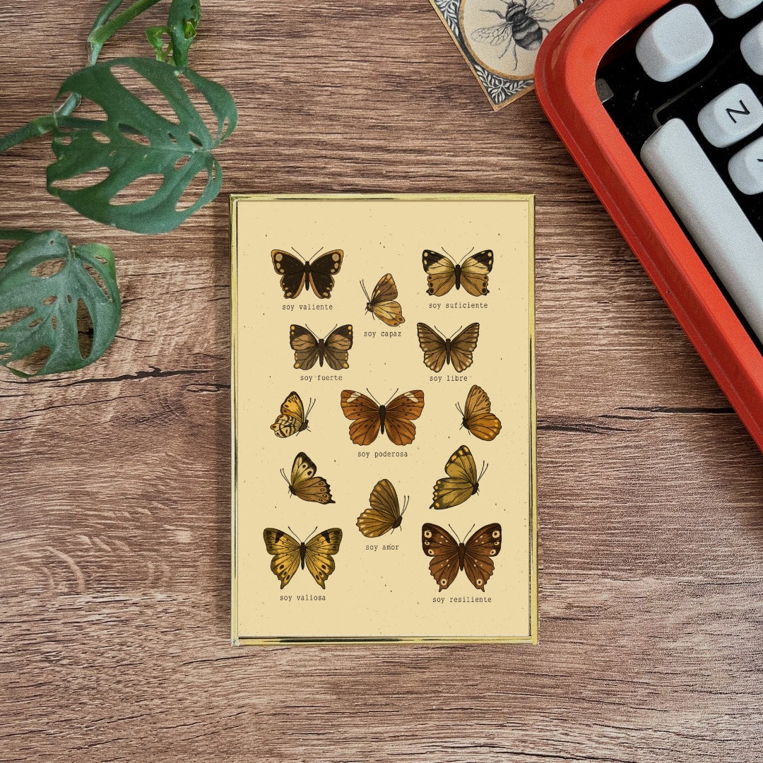 Postal enmarcada / Mariposas