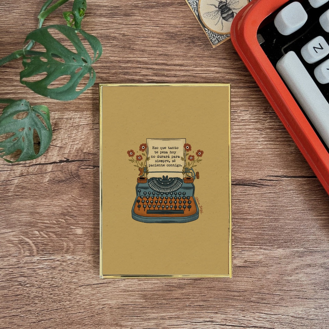 Postal enmarcada / Eso que tanto te pesa