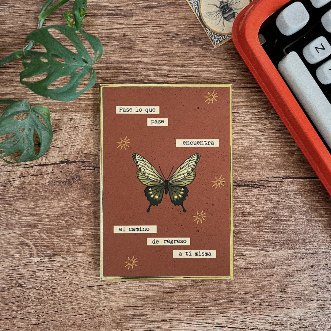 Postal enmarcada / Pase lo que pase