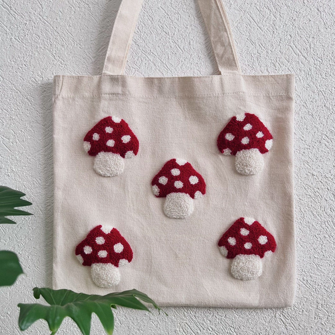 Kit de Punch Needle/ Tote bag hongos