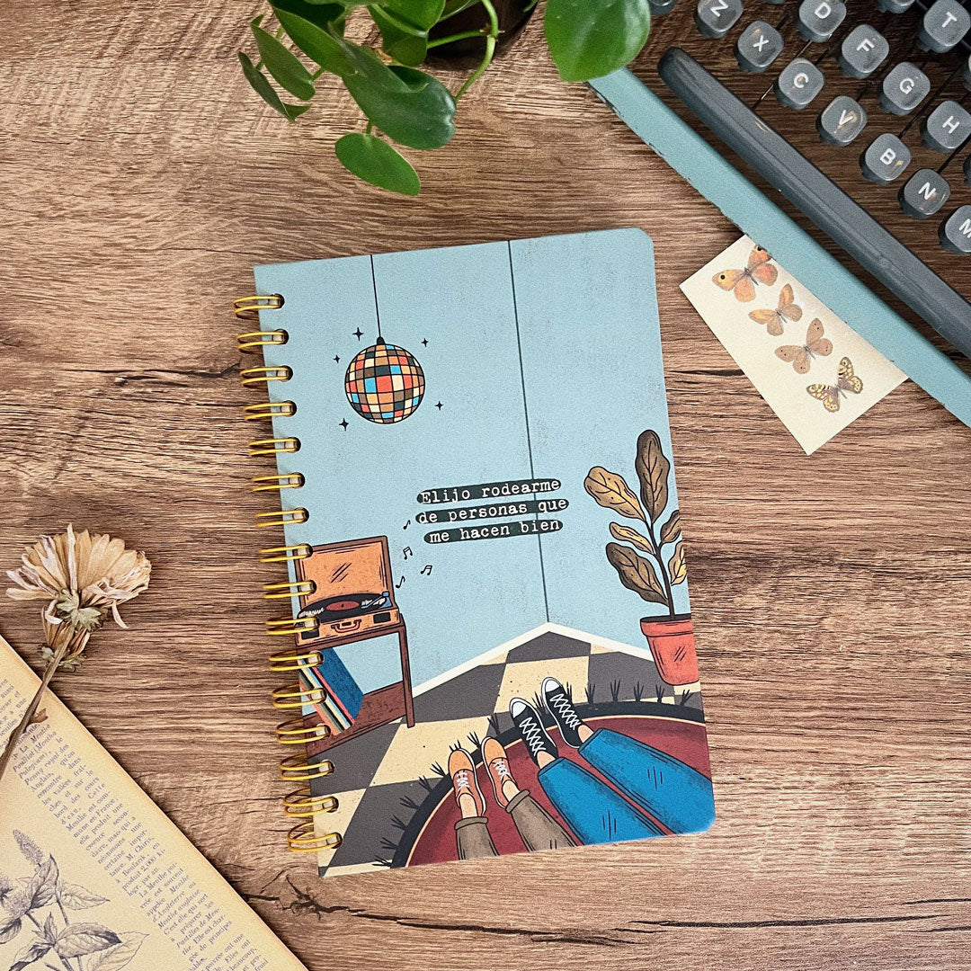 Libreta pasta dura/ Elijo rodearme - Chica Yeyé Mx