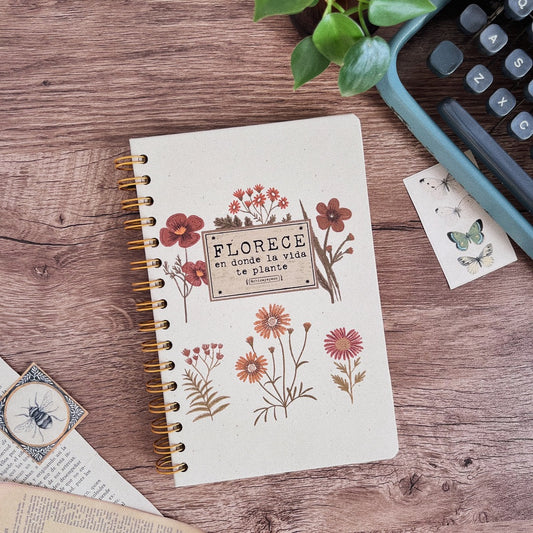 Libreta pasta dura/ Florece
