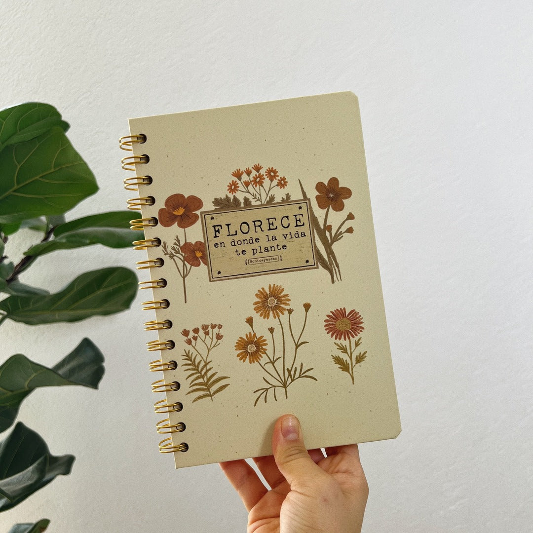 Libreta pasta dura/ Florece