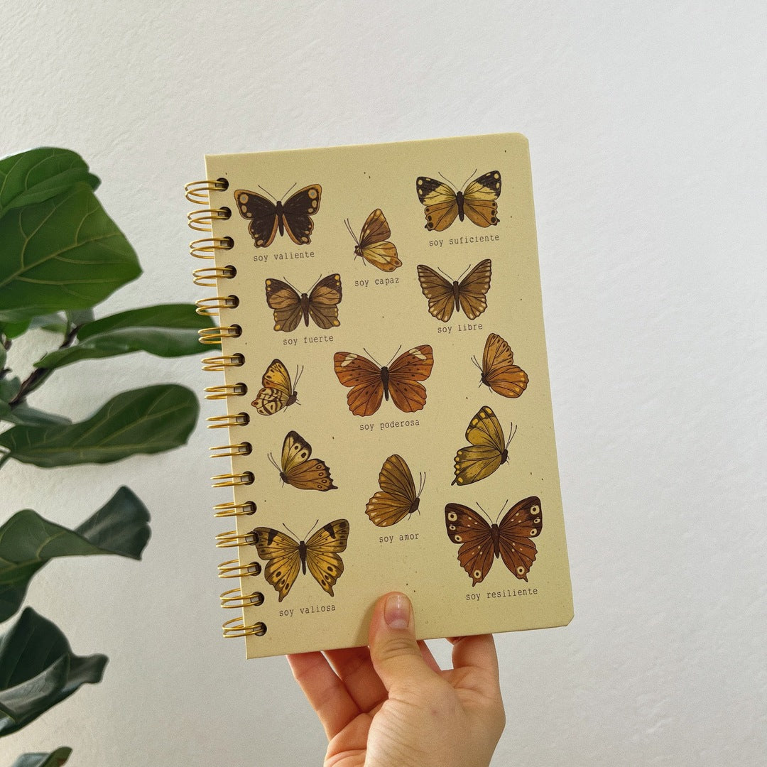 Libreta pasta dura/ Mariposas