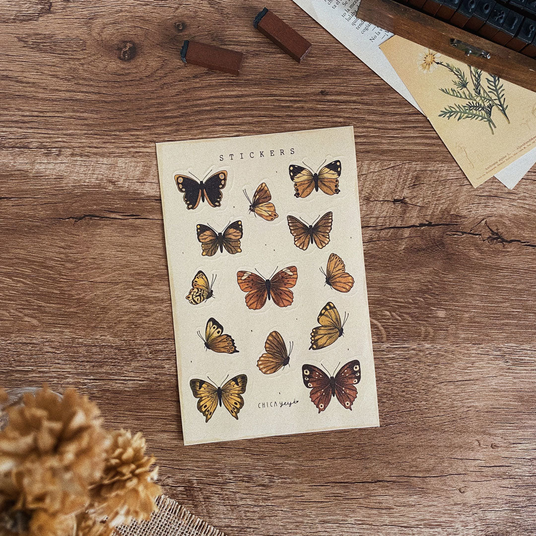 Planilla de stickers/ Mariposas