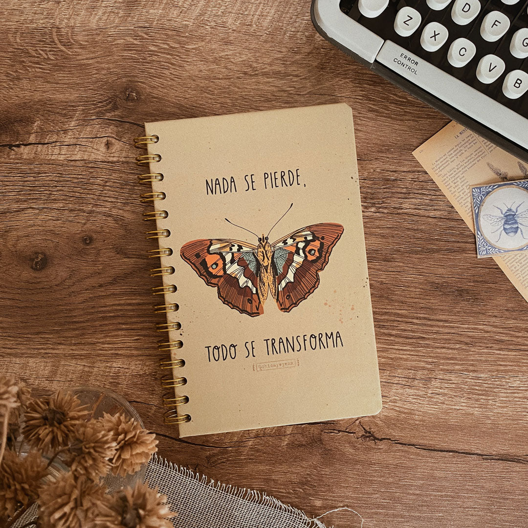 Libreta pasta dura/ Todo se transforma