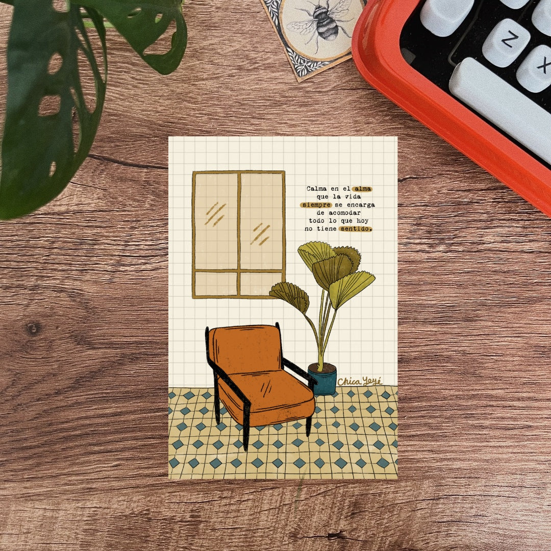 Postal / Calma en el alma