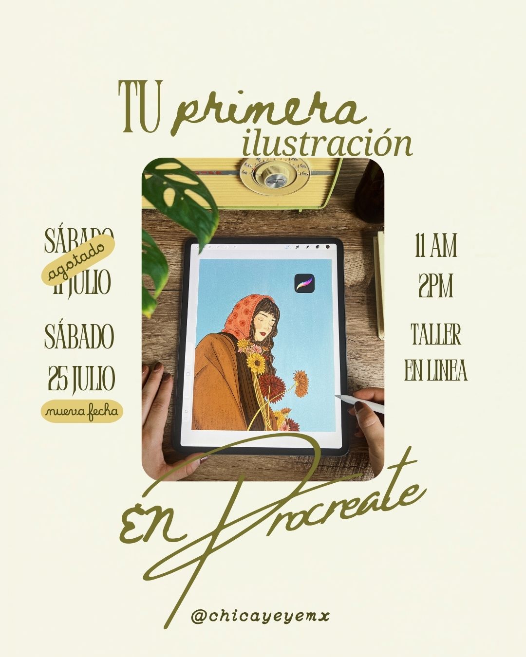 Taller de Procreate | Crea tu primera ilustración en Procreate  🎨