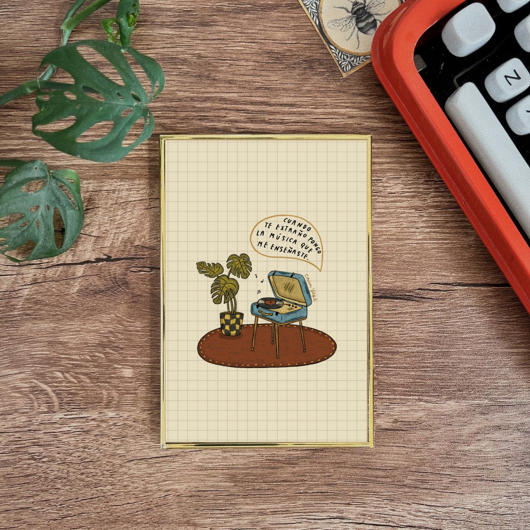 Postal enmarcada / Cuando te extraño