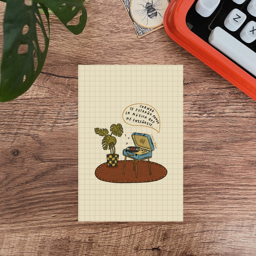 Postal/ Cuando te extraño