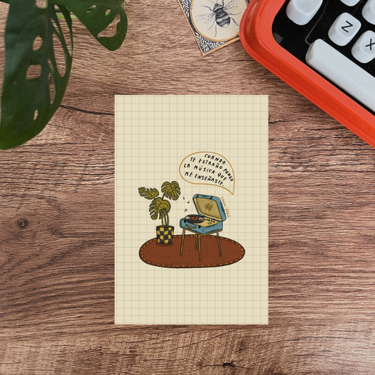 Postal/ Cuando te extraño