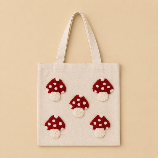 Kit de Punch Needle/ Tote bag hongos