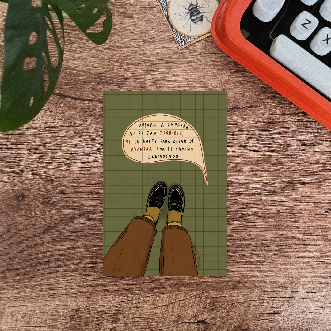 Postal/ Volver a empezar