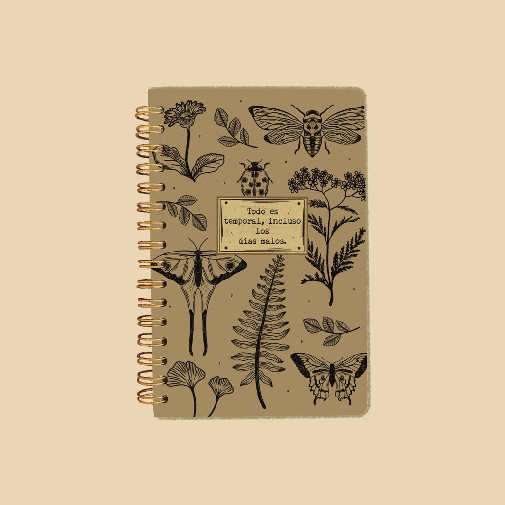 Libreta pasta dura/ Todo es temporal
