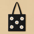 Kit de Punch Needle/ Tote bag negra margaritas