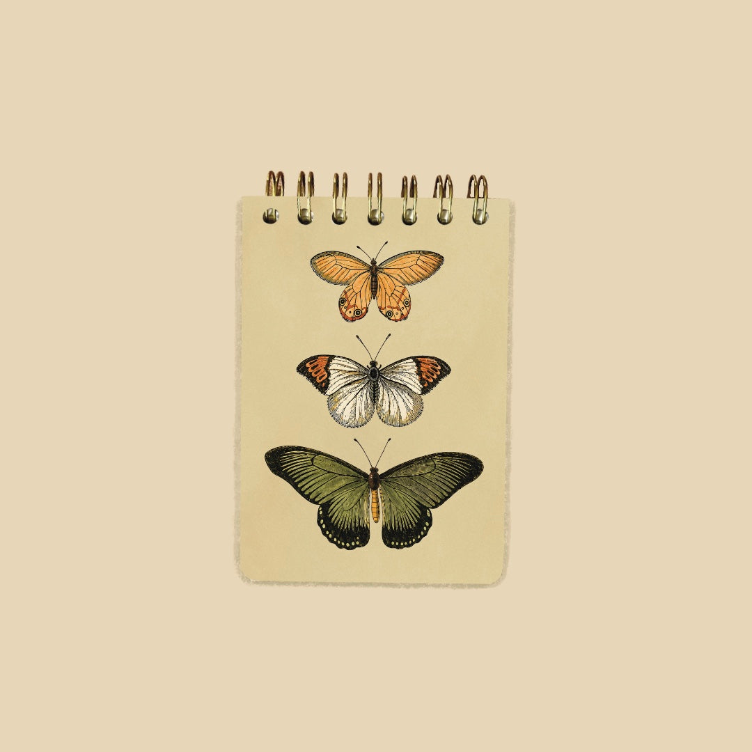 Libreta MINI/Tres Mariposas