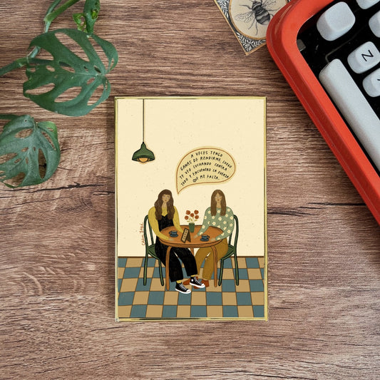 Postal enmarcada /Aveces tengo ganas