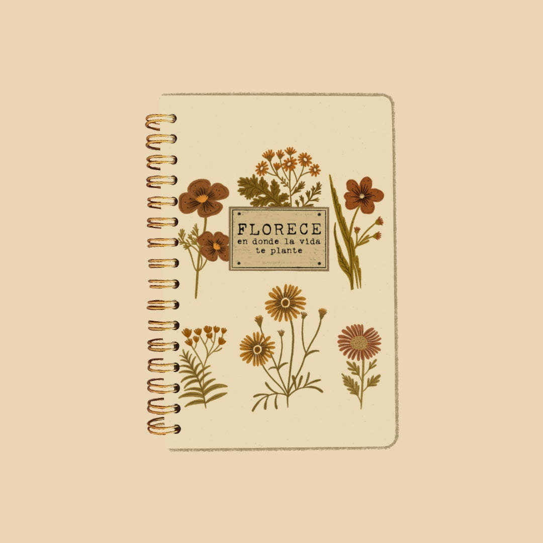 Libreta pasta dura/ Florece