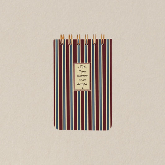 Libreta pasta dura MINI/ Todo llega cuando es su tiempo