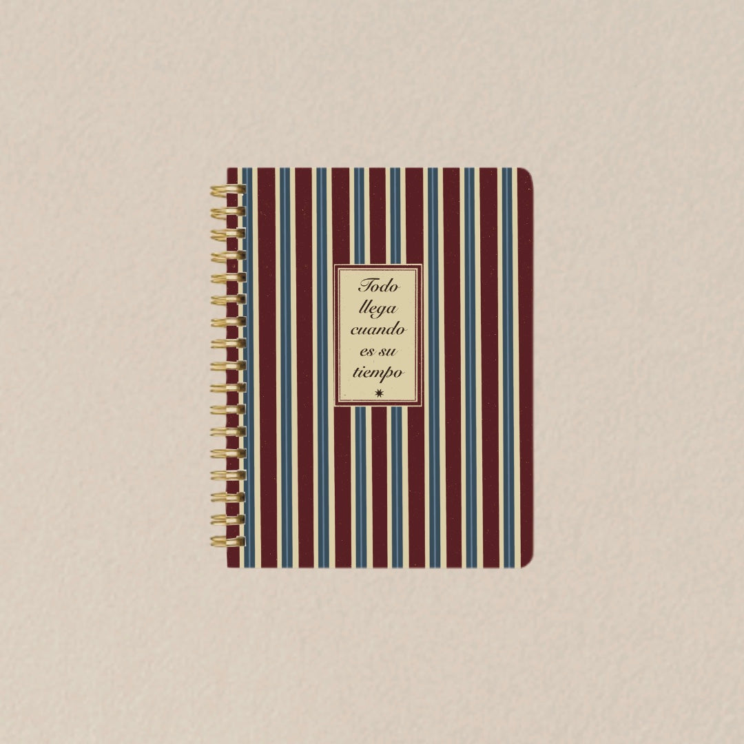 Libreta pasta dura/ Todo llega cuando es su tiempo