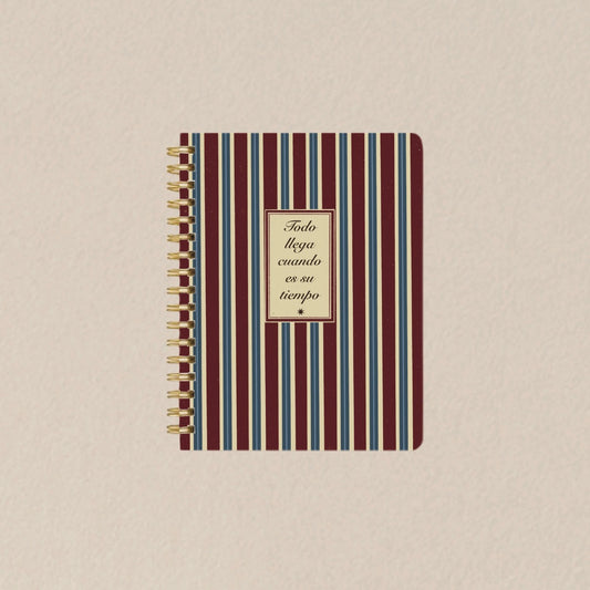 Libreta pasta dura/ Todo llega cuando es su tiempo