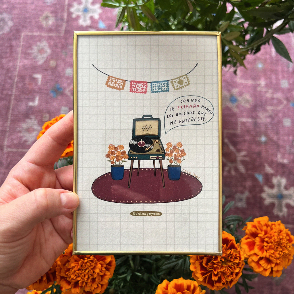 Postal enmarcada / Boleros