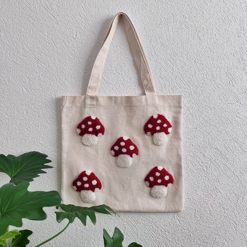 Kit de Punch Needle/ Tote bag hongos