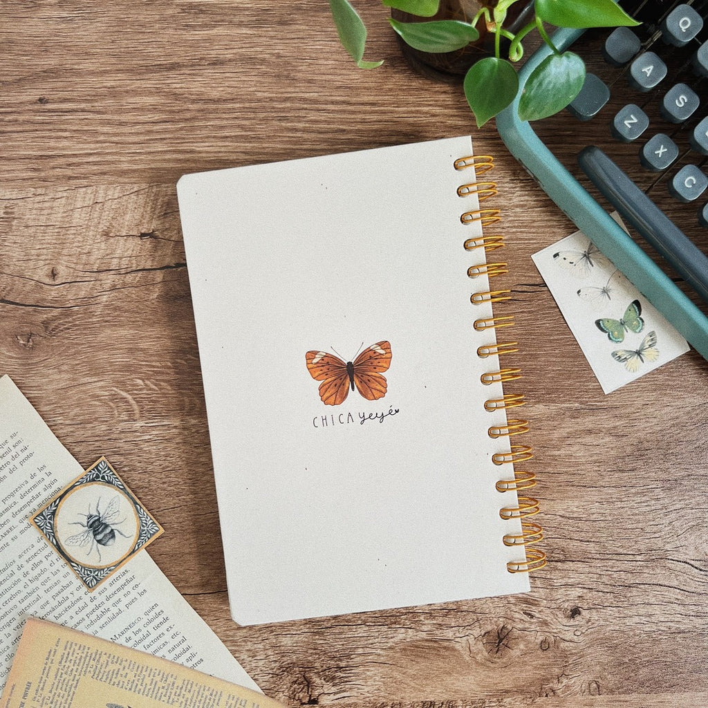 Libreta pasta dura/ Mariposas