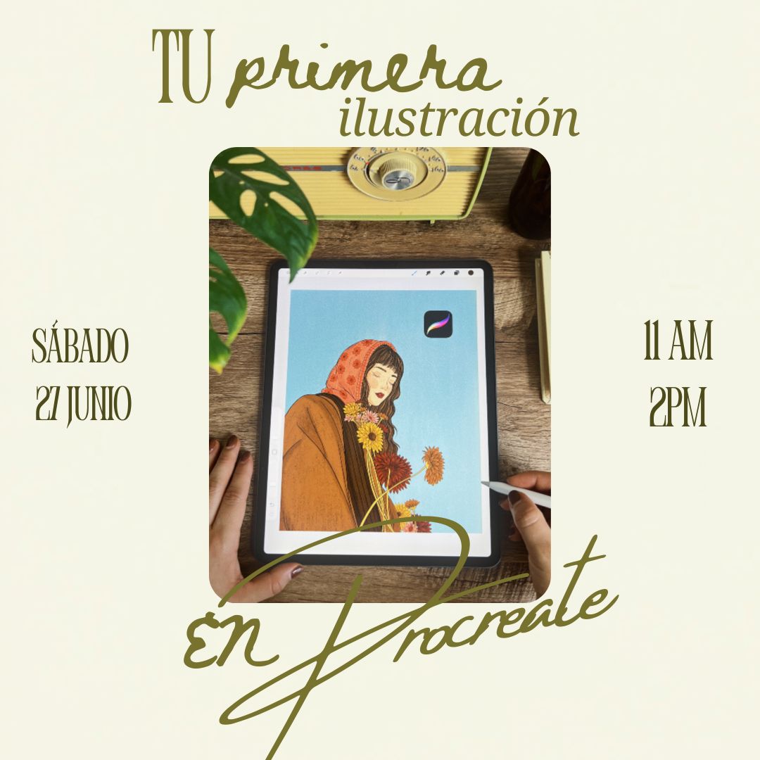 Taller de Procreate | Crea tu primera ilustración en Procreate  🎨